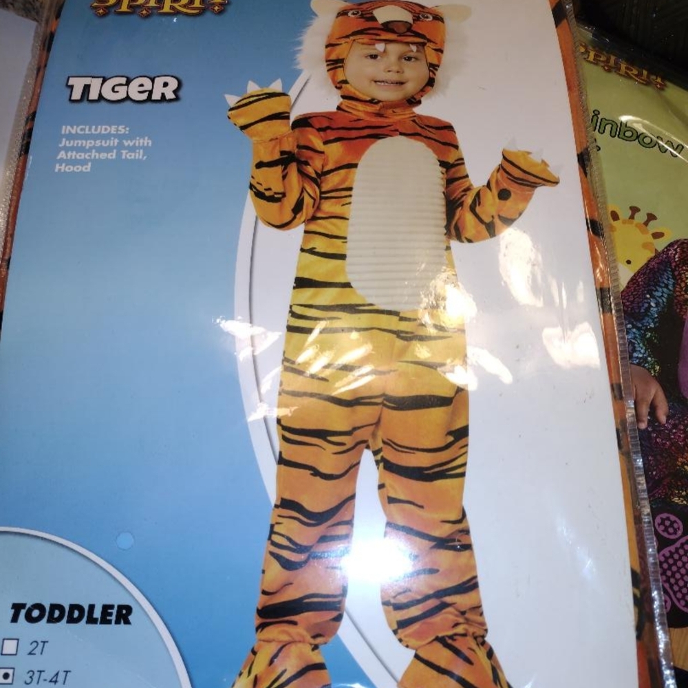 Spirit Tiger Costume for Toddlers - Orange and Black